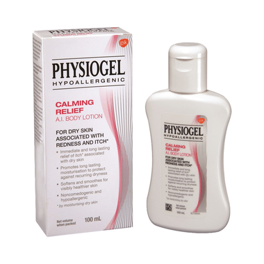 Physiogel Hypoallergenic Calming Relief A.I. Body Lotion | Non-Comedogenic & Hypoallergenic | Derma Care | For Dry Skin Associated with Redness & Itch