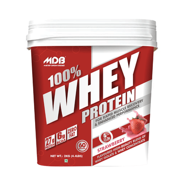 MDB Master Dream Bodies 100% Whey Protein Powder Strawberry