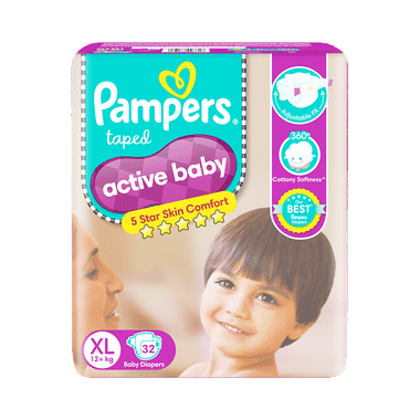 Pampers Active Baby With Comfortable Fit | Size Diaper XL