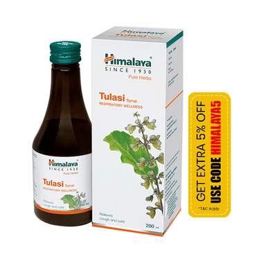 Himalaya Wellness Himalaya Tulasi Syrup | Respiratory Wellness | Helps Relieve Cough and Cold