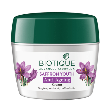 Biotique Saffron Youth Anti-Ageing Cream Reduces Fine Lines