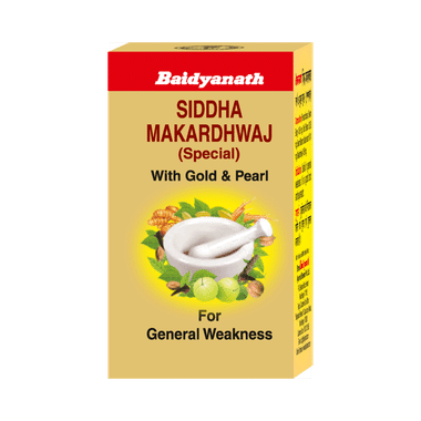 Baidyanath Siddha Makardhwaj Special With Gold & Pearl For General Weakness