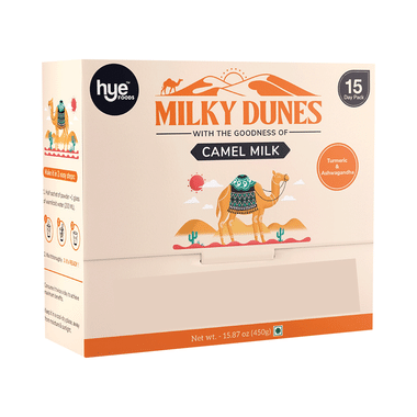 Hye Foods Milky Dunes Camel Milk Powder Sachet (30gm Each) Turmeric & Ashwagandha