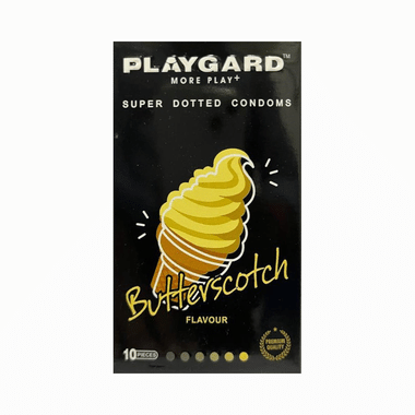 Playgard More Play + Super Dotted Condom Butterscotch