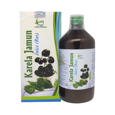 Cure Herbal Remedies Karela Jamun Juice (Ras)