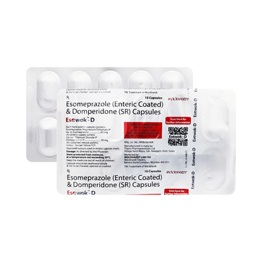 Esowok D 30mg/40mg Capsule SR