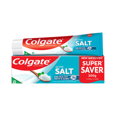 Colgate Active Salt Anticavity Toothpaste (200gm + 100gm)