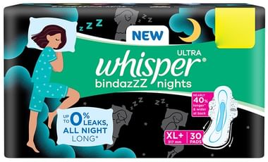 Whisper Bindazzz Night Period Panty Trial Pack M-L: Buy packet of