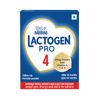 Nestle Lactogen Pro 4, Follow-Up Formula With Iron, Whey Protein And Vitamins Powder, After 18 Months Up To 24 Months