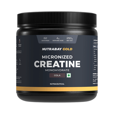 Nutrabay Gold Micronized Creatine Monohydrate Powder Cola