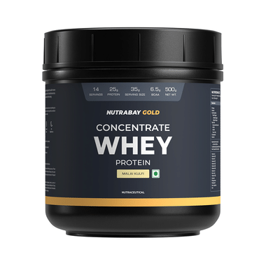 Nutrabay Whey Concentrate Protein For Muscle Recovery | No Added  Powder Malai Kulfi