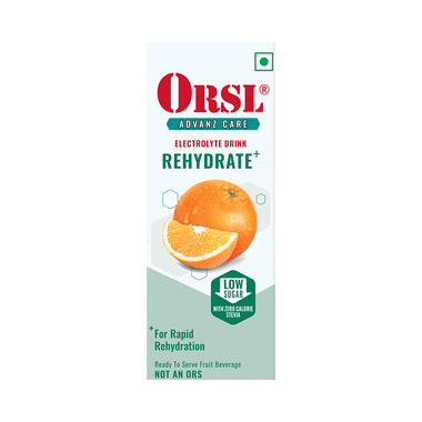 ORSL Rehydrate Drink With Electrolytes, Vitamin C & Stevia | Flavour Orange