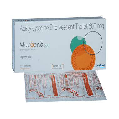 Mucoend 600mg Tablet Orange Sugar Free