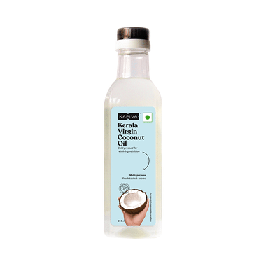 Kapiva Kerala Virgin Coconut Oil|Cold Pressed, 100% Pure, Organic & Edible|For Cooking, Skin & Hair Health