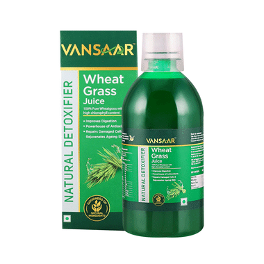 Vansaar Wheatgrass Juice| Natural Liver Detox Juice |Gut Cleanser Juice Juice