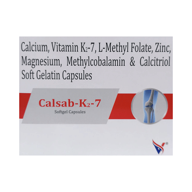 Calsab-K2 7 Softgel Capsule
