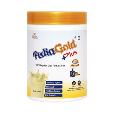 PediaGold Plus Whey Peptides & DHA | Flavour Vanilla Powder