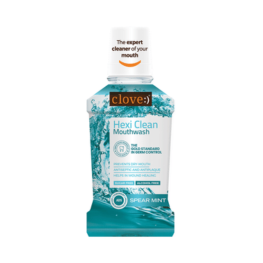 Clove Hexi Clean Mouth Wash Spearmint Sugar Free