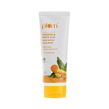 Plum Turmeric & White Clay Acne Action Face Wash