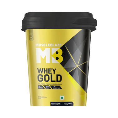 MuscleBlaze Whey Gold 100% Whey Protein Isolate | With Digestive Enzymes | Powder For Muscle Synthesis | Flavour Powder Rich Milk Chocolate