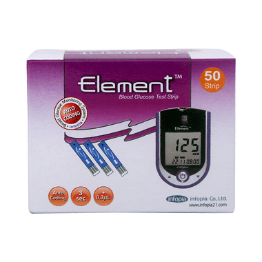 K-Life Element Blood Glucose Test Strips (Only Strips)