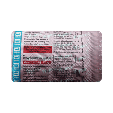 Wymox Distab 250mg Tablet DT