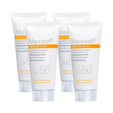 Maxisoft Sunscreen Lotion (50ml Each) SPF 50