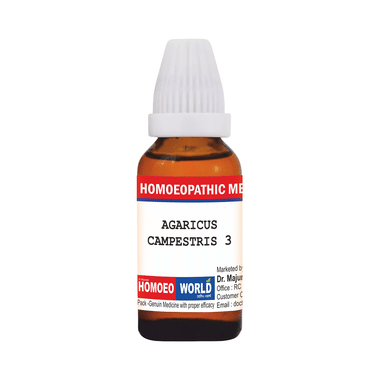 Dr. Majumder Homeo World Agaricus Campestris Dilution (30ml Each) 3