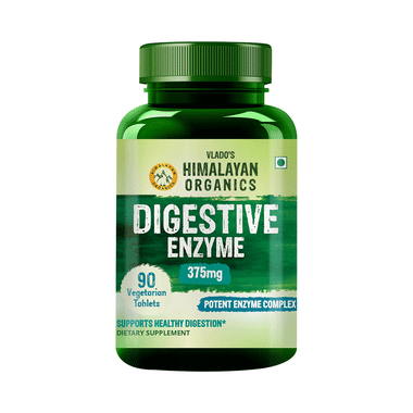 Vlado's Himalayan Organics Digestive Enzyme for Healthy Digestion Vegitarian Tablet