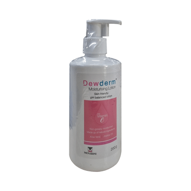 Dewderm Moisturising Lotion With Vitamin E, Aloe Vera & Jojoba Oil | Skin-Friendly & PH-Balanced Lotion