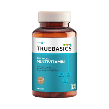 TrueBasics Advanced Multivitamins With Minerals | For Immunity, Energy & Antioxidant Support | Tablet