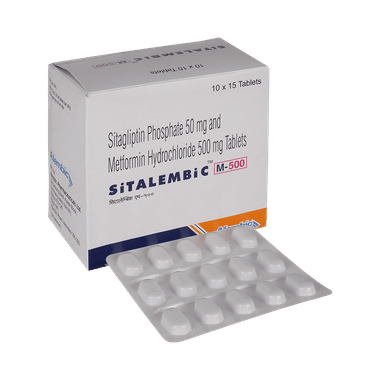 Sitalembic M 50mg/500mg Tablet