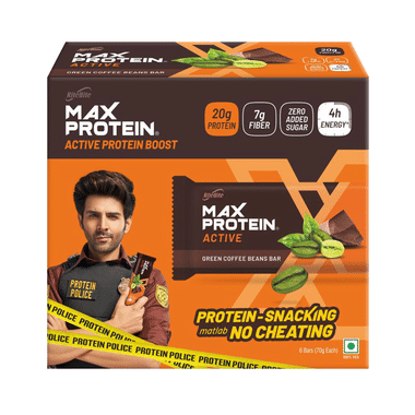 RiteBite Max Protein Active 20g Protein Bar Green Coffee