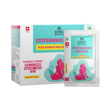 Chicnutrix Cysterhood Inositol PCOS Ovarian Health Management Sachet (1.5gm Each) Raspberry