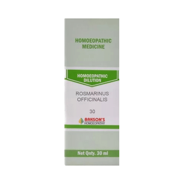 Bakson's Homeopathy Rosmarinus Officinalis Dilution 30 CH