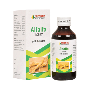 Bakson's Homeopathy Alfalfa Tonic With Ginseng