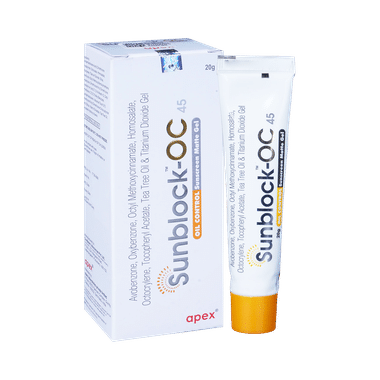 Sunblock-OC 45 Oil Control Sunscreen | SPF 45 PA+++ Matte Gel