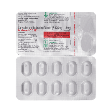 Ivabrad C 3.125mg/5mg Tablet