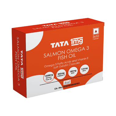 Tata 1mg Salmon Omega 3 Fish Oil Capsule