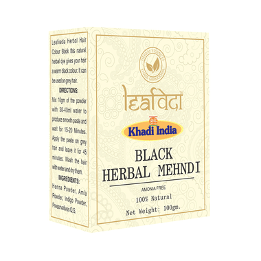 Khadi Leafveda Herbal Mehndi (Amonia Free) Black