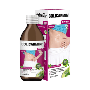 Colicarmin Syrup Mint | Relieves Bloating & Abdominal Distension| Syrup Mint