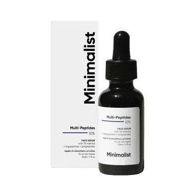 Minimalist 10% Multi-Peptide Face Serum | Repairs Wrinkles
