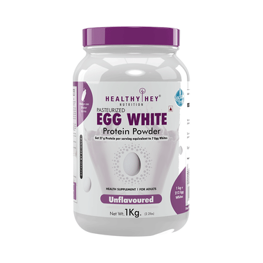 HealthyHey Nutrition Pasteurized Egg White Protein Powder Unflavoured