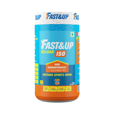 Fast&Up Reload Isotonic Sports Drink with High Carbohydrates and Electrolytes Orange