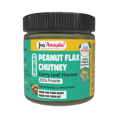 Jus Amazin Peanut Flax Chutney Crunchy Curry Leaf