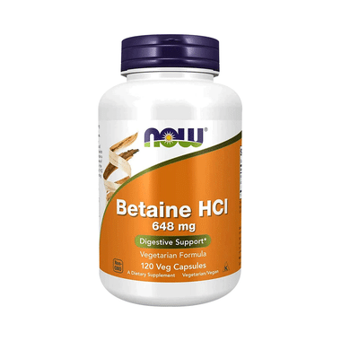 Now Foods Betaine HCl 648mg Capsule