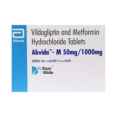 Abvida-M 50mg/1000mg Eazy Glide Tablet