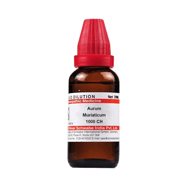 Dr Willmar Schwabe India Aurum Muriaticum Dilution 1000 CH