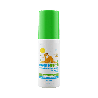 Mamaearth Mineral Based Sunscreen SPF 20+ For Babies |  Toxin Free & Hypoallergenic