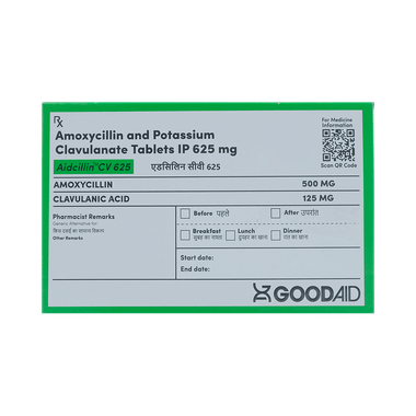 Aidcillin CV 625 Tablet